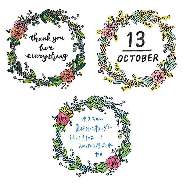 Midori Pre-inked Stamp-Wreath