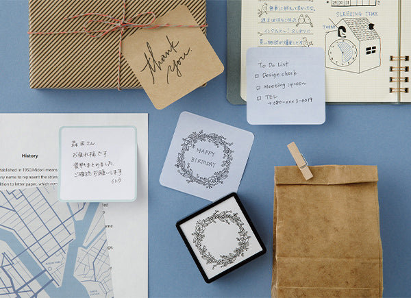 Midori Pre-inked Stamp-Wreath