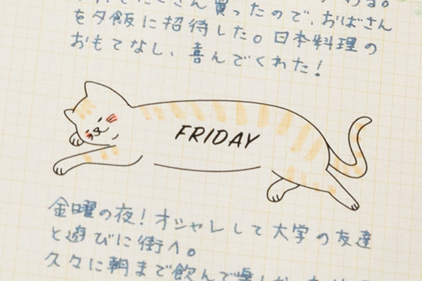 Midori Pre-inked Stamp Half Size-Cat