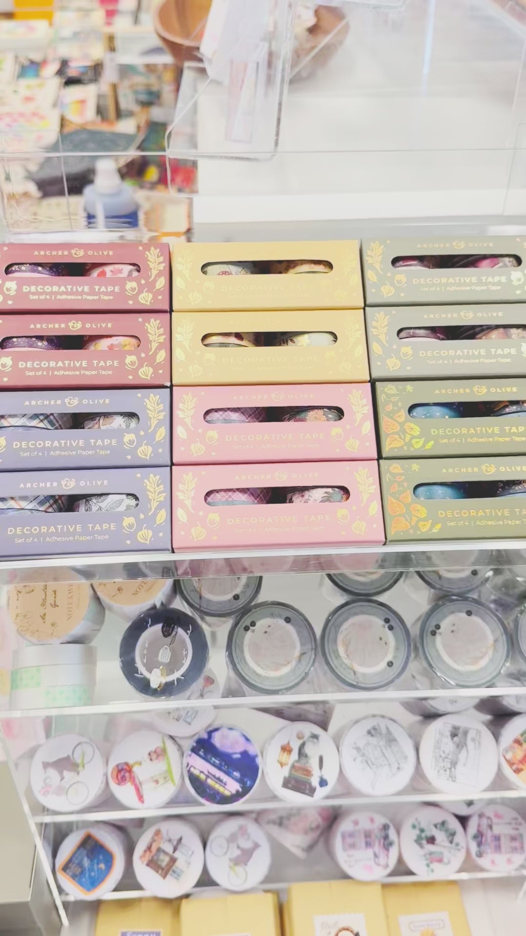 Archer and Olive Bookshelf Washi Tape Set