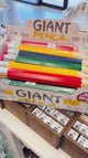 Giant Pencil, Mega Date Stamp and Giant Paper Clips