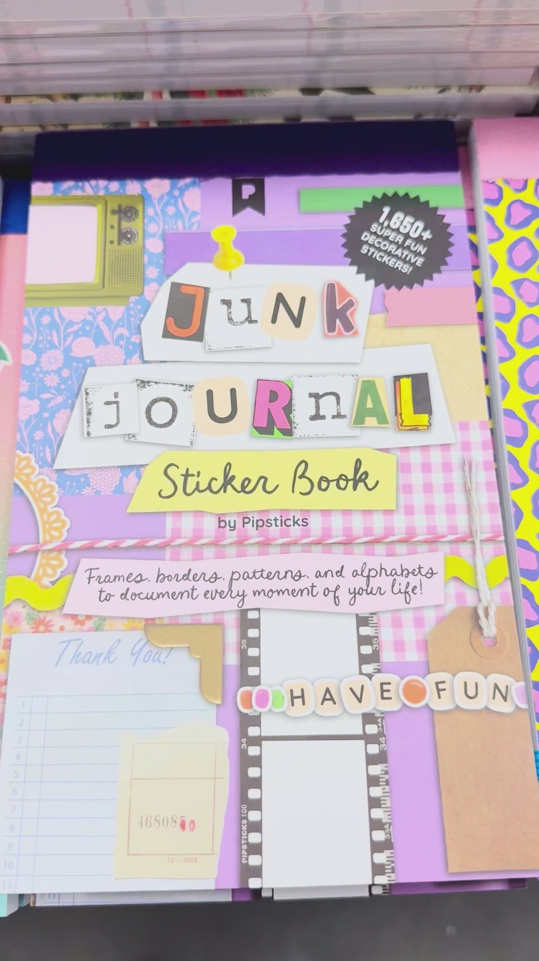 Pipsticks - Mix & Match Junk Journal Sticker Book