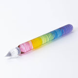 Rainbow Short Glass Dip Pen