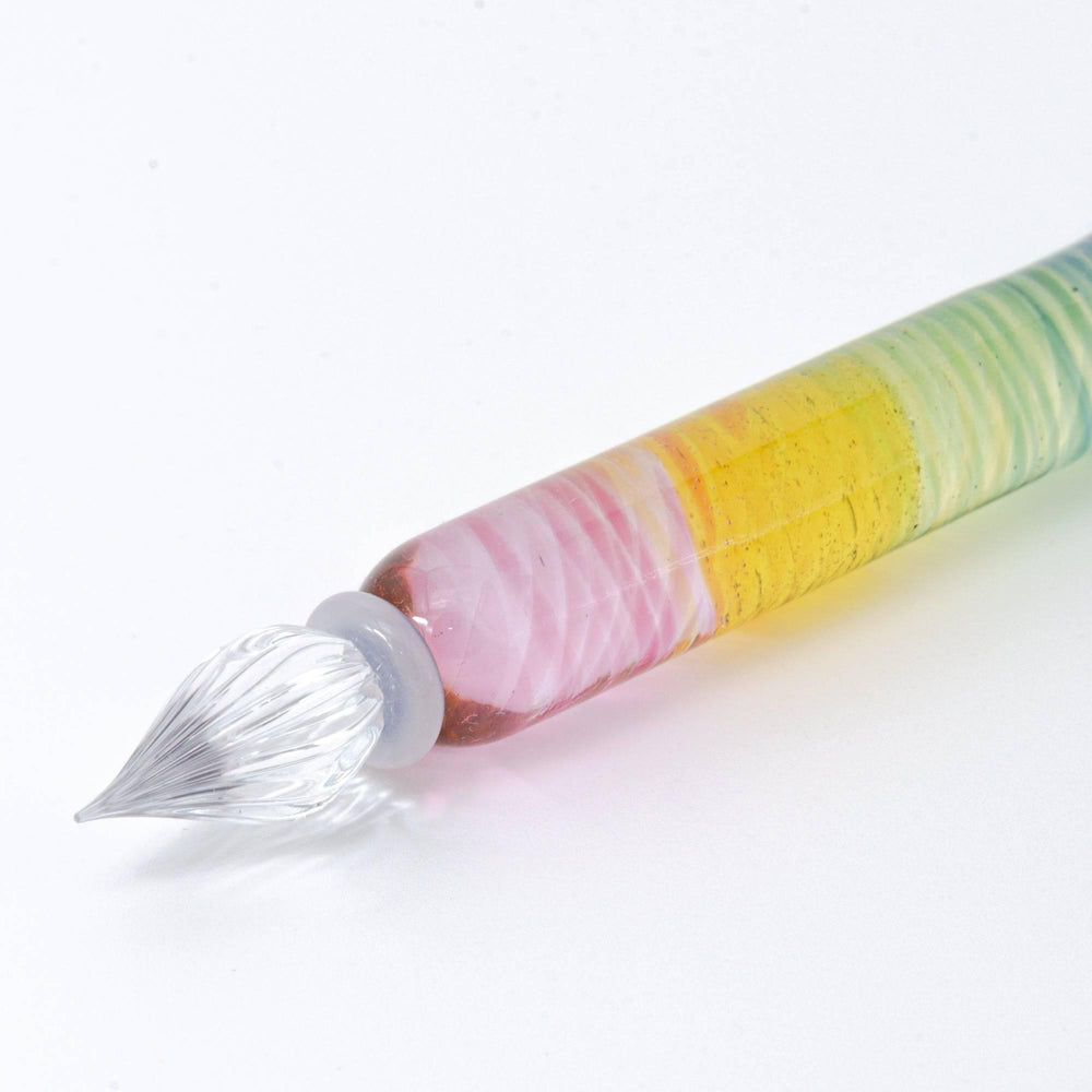 Rainbow Short Glass Dip Pen