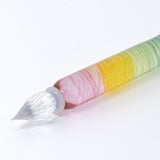 Rainbow Short Glass Dip Pen