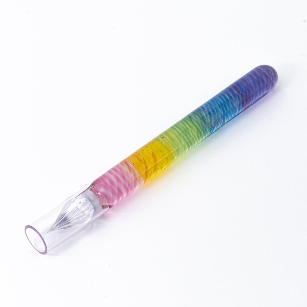 Rainbow Short Glass Dip Pen