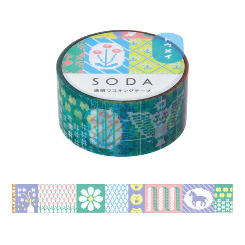 SODA Transparent Masking Tape - Retro