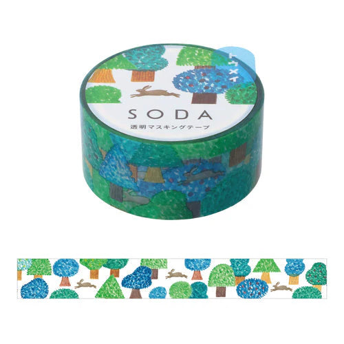 SODA Transparent Masking Tape - Rabbit