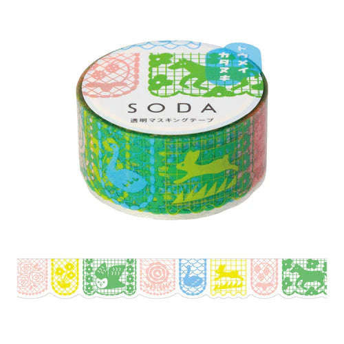 SODA Transparent Masking Tape - Papercut (Die-cut)