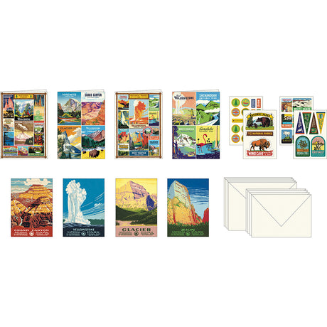 Set de papelería Parques Nacionales Cavallini &amp; Co.