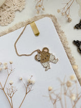 Teddy Bear Enamel Bookmark Pendant