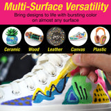 Faber-Castell Black Edition Shake & Paint Markers - Neon 4ct