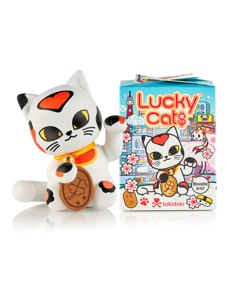 Bring a little luck into your life with tokidoki’s Lucky Cats Blind Box Series! Each collectible kitty invites a different kind of fortune—whether it’s love, success, protection, wisdom, or peace! With paws full of charm, these Lucky Cats are ready to purr their way into your heart (and your collection)! Which kind of luck will you discover? Collect them all and let tokidoki luck shine in every color!