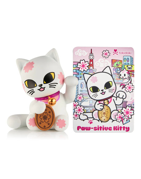 Bring a little luck into your life with tokidoki’s Lucky Cats Blind Box Series! Each collectible kitty invites a different kind of fortune—whether it’s love, success, protection, wisdom, or peace! With paws full of charm, these Lucky Cats are ready to purr their way into your heart (and your collection)! Which kind of luck will you discover? Collect them all and let tokidoki luck shine in every color!