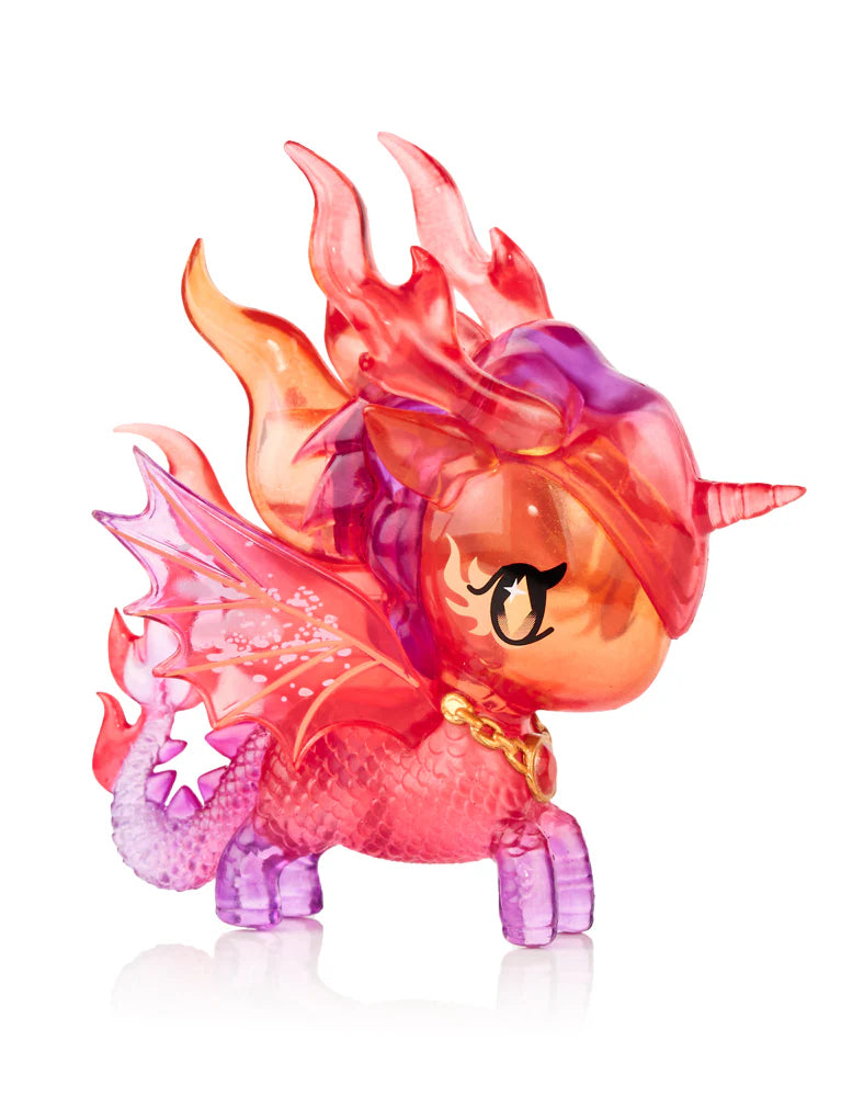 The heat is on! The Mystical Dragon Unicornos have landed, bringing sparkle, scales, and a whole lot of cuteness! From Blaze’s fiery glow to Frostwing’s icy shimmer, each dragon is ready to scale up the sparkle in your collection! Don’t forget the rare Inferno chaser—he’s totally hot stuff!These Dragon Unicornos are puff-fectly & fierce, and ready to fly their way into your collection!