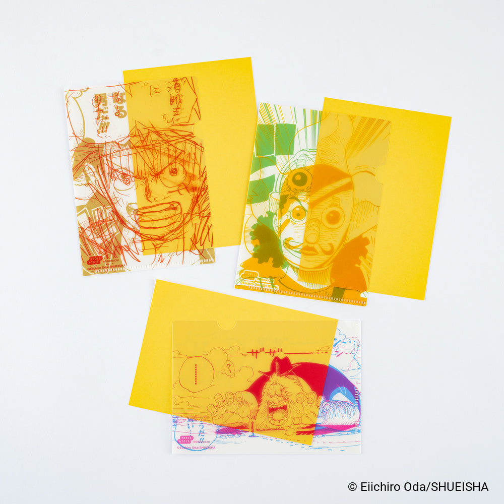 Hobonichi 2027 - ONE PIECE magazine: Hobonichi Clear Folder Set of 3 for A6 Size (One Piece)
