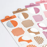 Hobonichi 2027 - TSUKI no IRO: Bookmark-Style Foil-Pressed Stickers