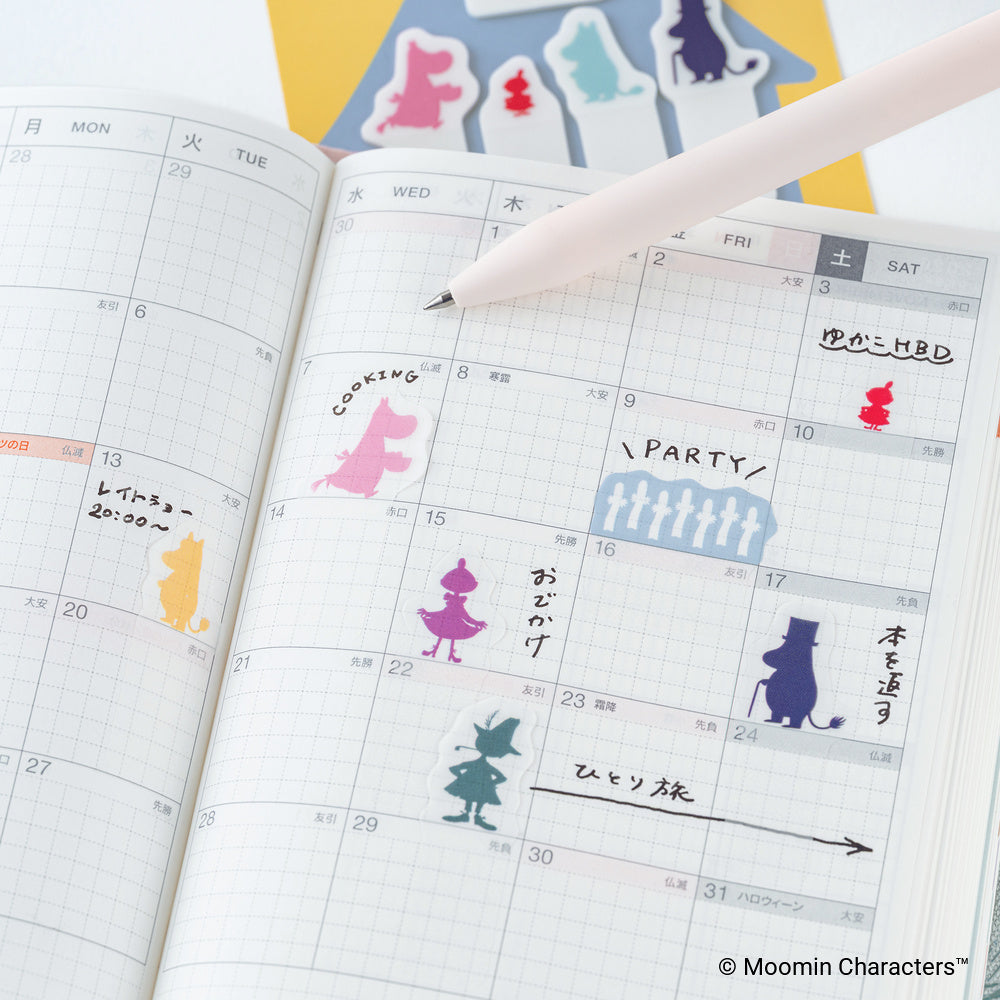 Hobonichi 2027 - Moomin: Index Sticky Notes (Friends of Moominvalley)