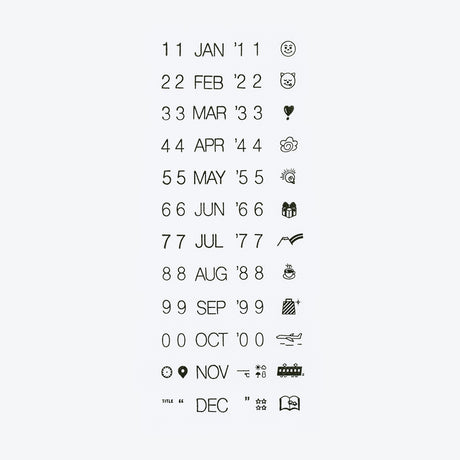Hobonichi 2027 - Collect & Collage: Daily Memories - Rotating Stamp