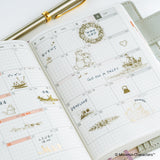 Hobonichi 2027 - Moomin: Foil-Stamped Clear Stickers (Adventure Log)