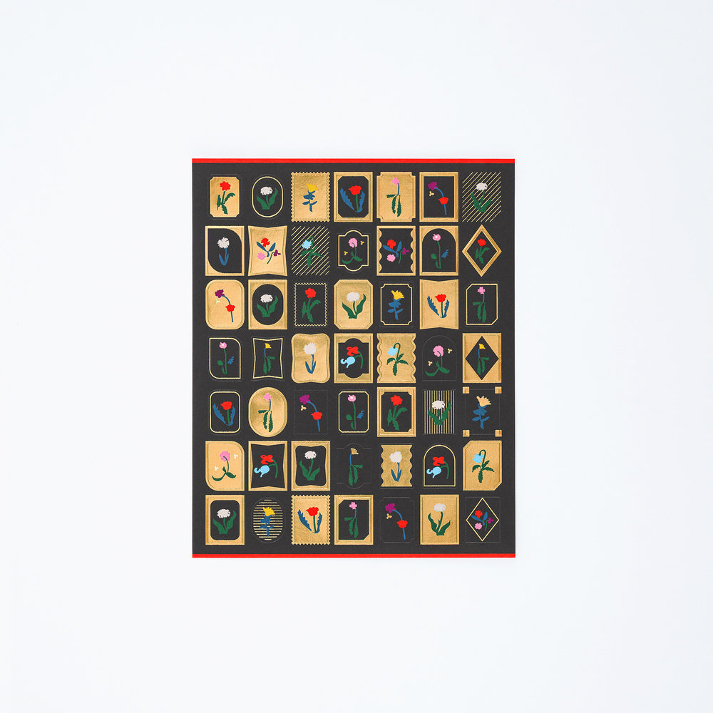 Hobonichi 2027 - Yoshie Watanabe: Foil-Stamped Stickers (Petit Bloom)
