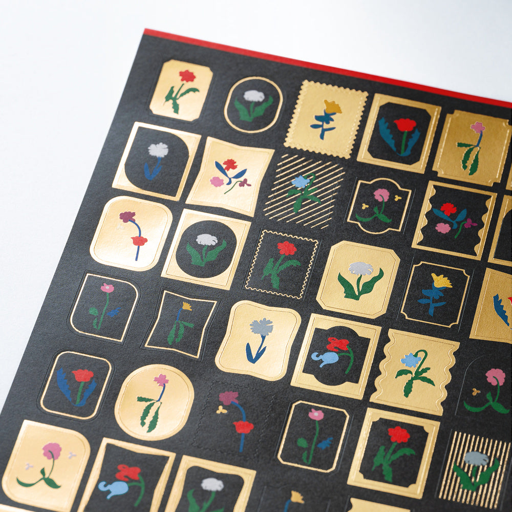Hobonichi 2027 - Yoshie Watanabe: Foil-Stamped Stickers (Petit Bloom)