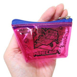 Minecraft Mini Clear Pouch Keychain - Axolotl
