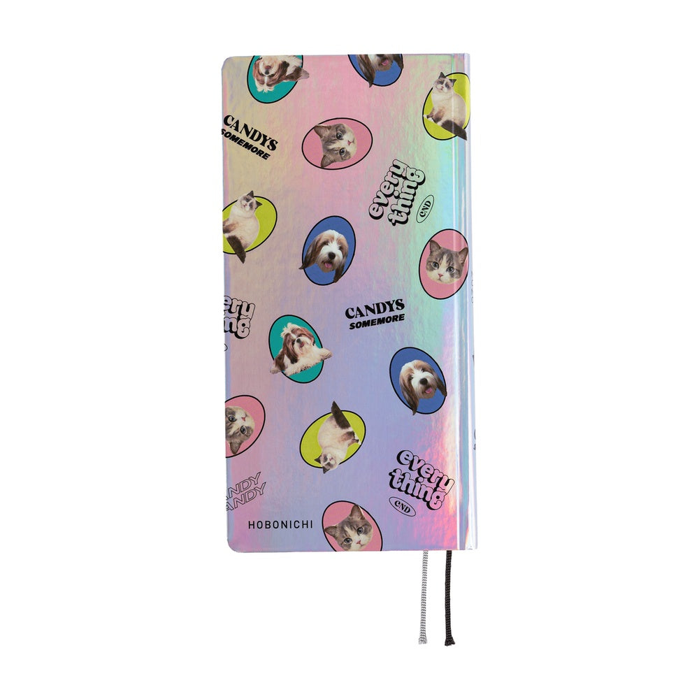 Hobonichi 2026 Weeks Candy Stripper: Random Dog & Cat (Aurora) [ENG/Tall & Slim/Jan Start]