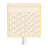 Hobonichi 2026 Weeks Colors: Full Moon Yellow [ENG/Tall & Slim/Jan Start]