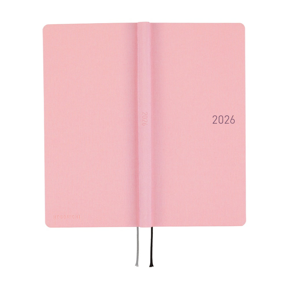 Hobonichi 2026 Weeks Colors: Strawberry Milk [JPN/Tall & Slim/April Start]