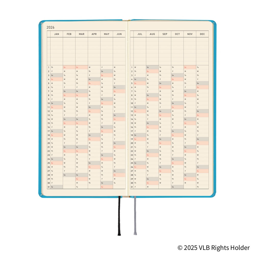 Hobonichi 2026 Weeks Virginia Lee Burton: The Little House [ENG/Tall & Slim/Jan Start]