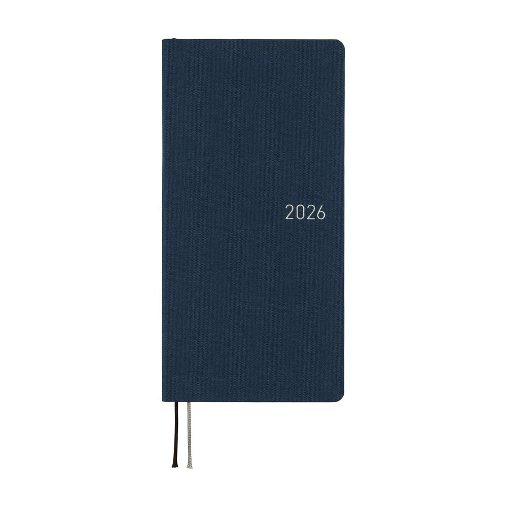 Hobonichi 2026 Weeks Mega Colors: Cosmo Blue [ENG/Tall & Slim/Jan Start]