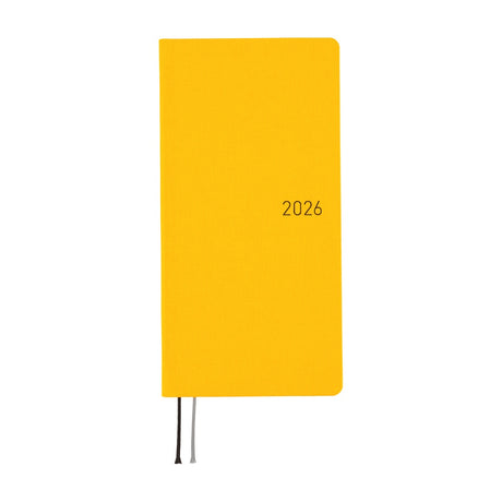 Hobonichi 2026 Weeks Mega Colors: Full Moon Yellow [ENG/Tall & Slim/Jan Start]