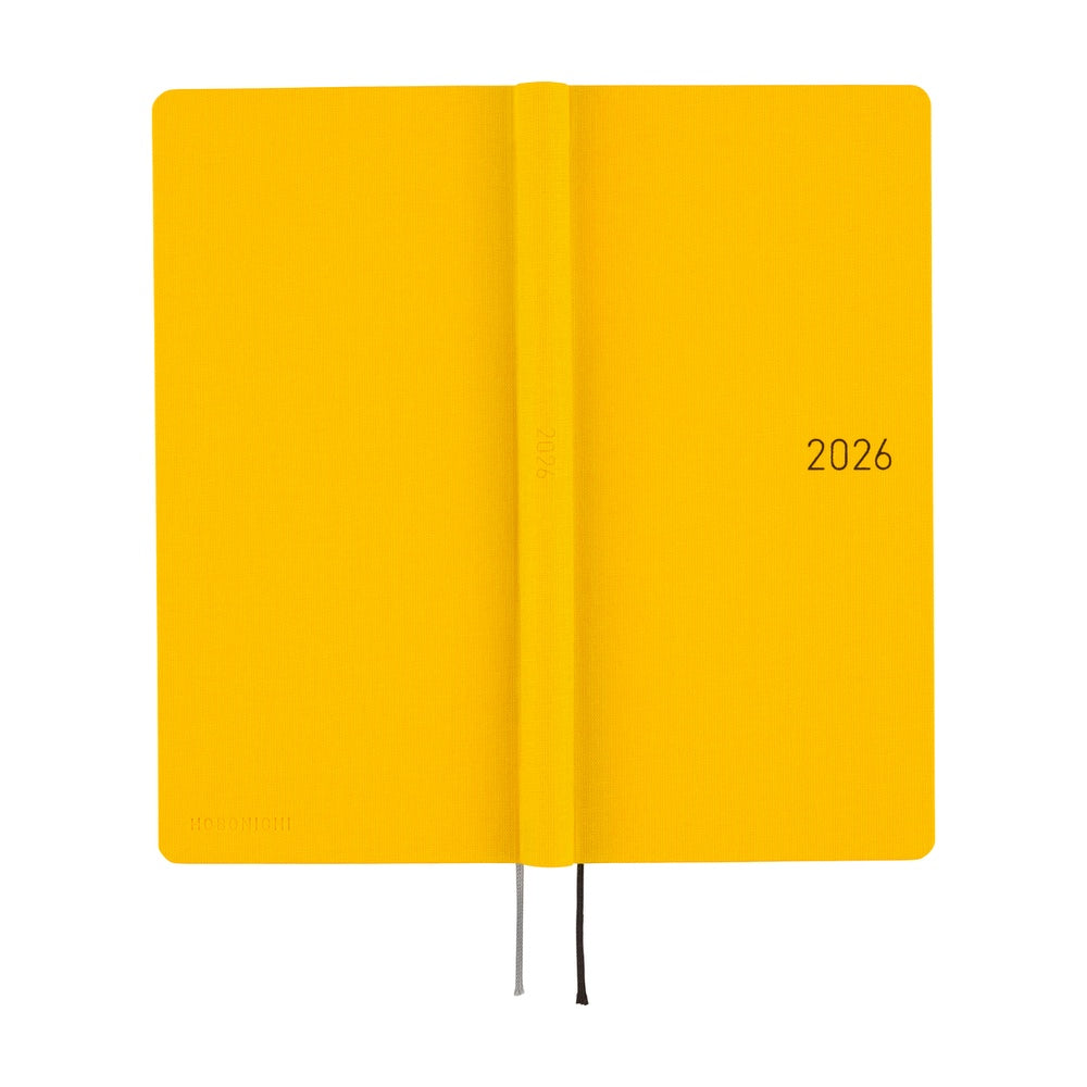 Hobonichi 2026 Weeks Mega Colors: Full Moon Yellow [ENG/Tall & Slim/Jan Start]