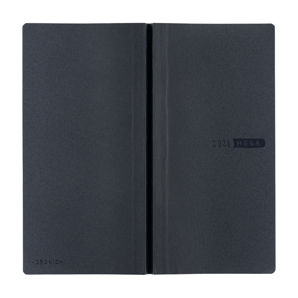 Hobonichi 2026 Weeks Mega Sneaker: Indigo Black [ENG/Tall & Slim/Jan Start]