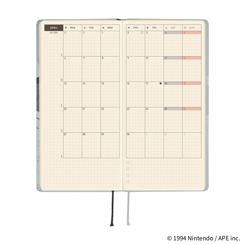 Hobonichi 2026 Weeks MOTHER: The Secret of MOTHER 2 [ENG/Tall & Slim/Jan Start]