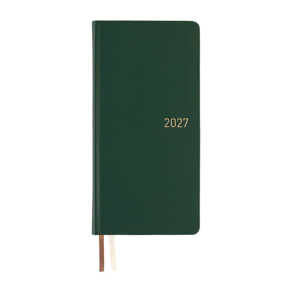 Hobonichi Techo Weeks 2027 - Leather: Forest Green