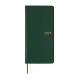 Hobonichi Techo Weeks 2027 - Leather: Forest Green