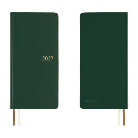 Hobonichi Techo Weeks 2027 - Leather: Forest Green