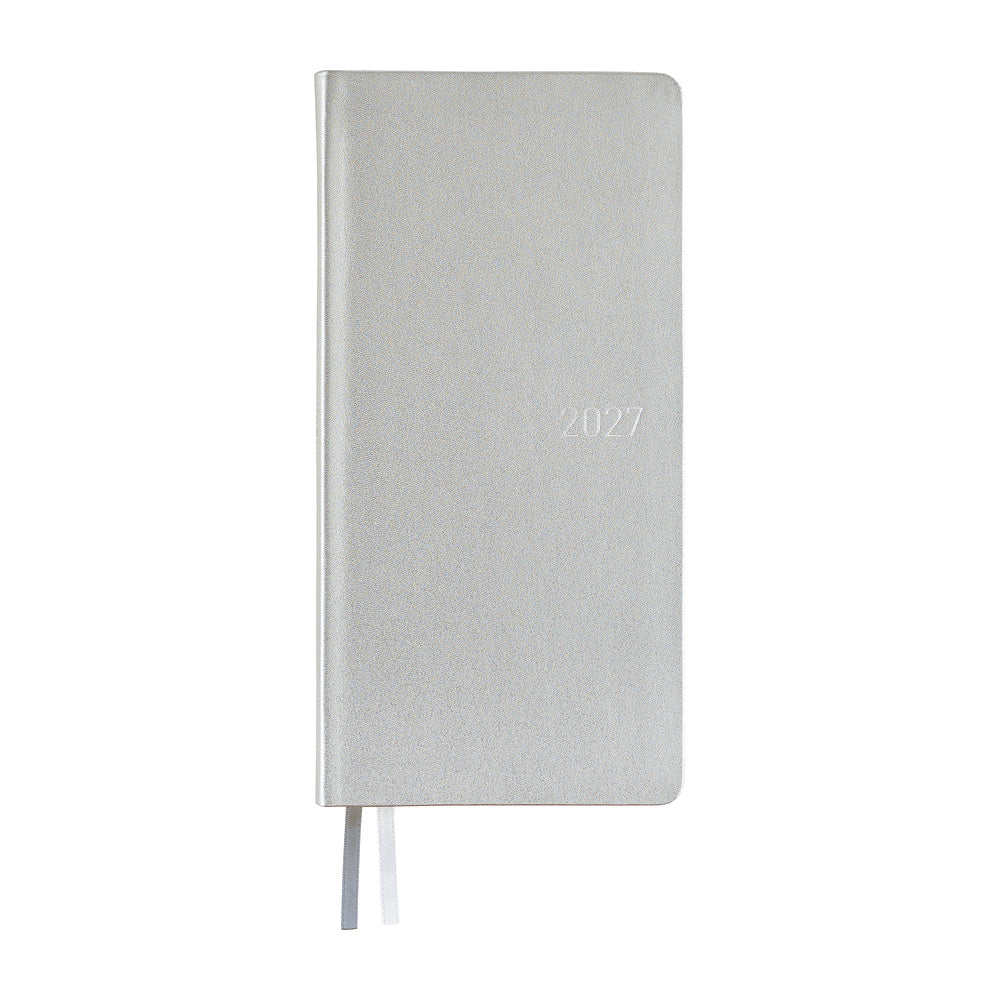Hobonichi Techo Weeks 2027 - Leather: Noble Silver