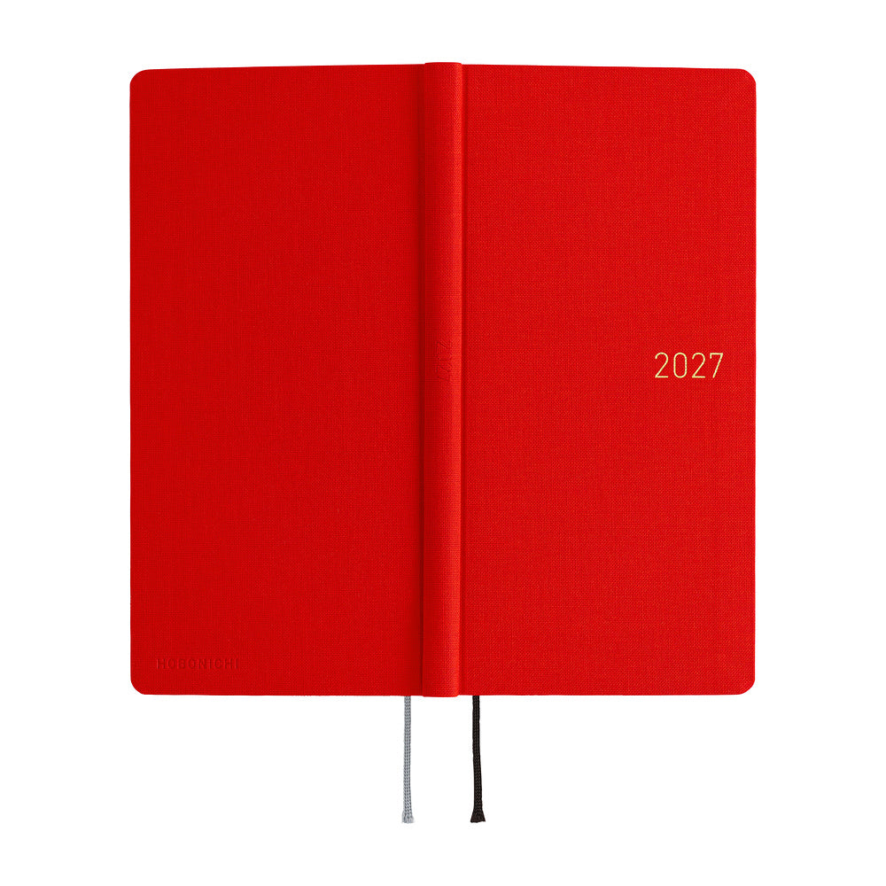 Hobonichi Techo Weeks 2027 - Colors: Poppy Red