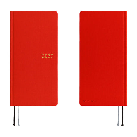Hobonichi Techo Weeks 2027 - Colors: Poppy Red
