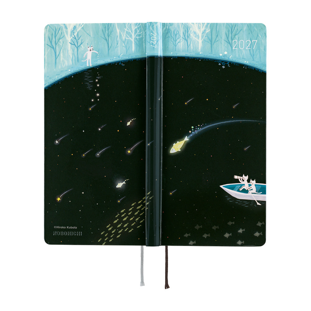 Hobonichi Techo Weeks 2027 - Hiroko Kubota: Meteor Shower in the Light Blue