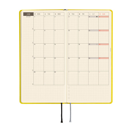 Hobonichi Techo Weeks Mega 2027 - Colors: Canaria Yellow