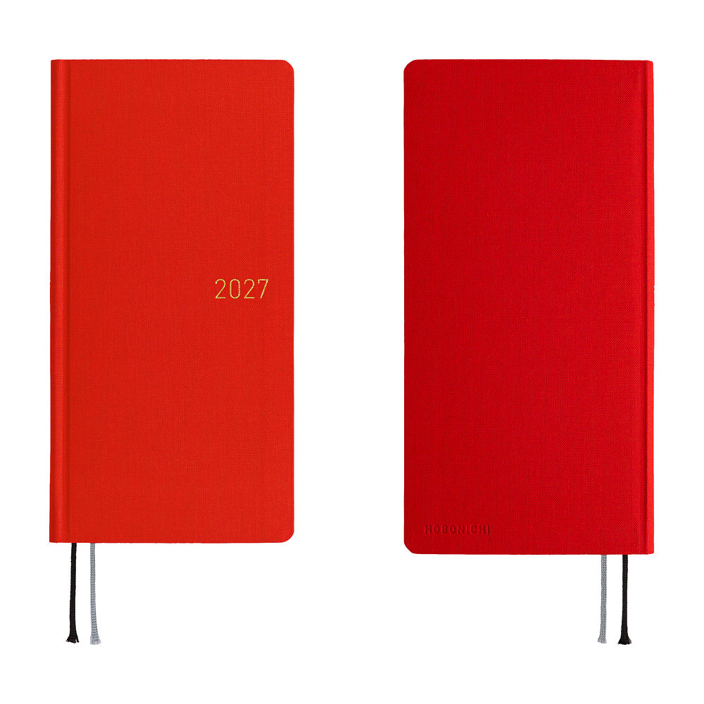 Hobonichi Techo Weeks Mega 2027 - Colors: Poppy Red
