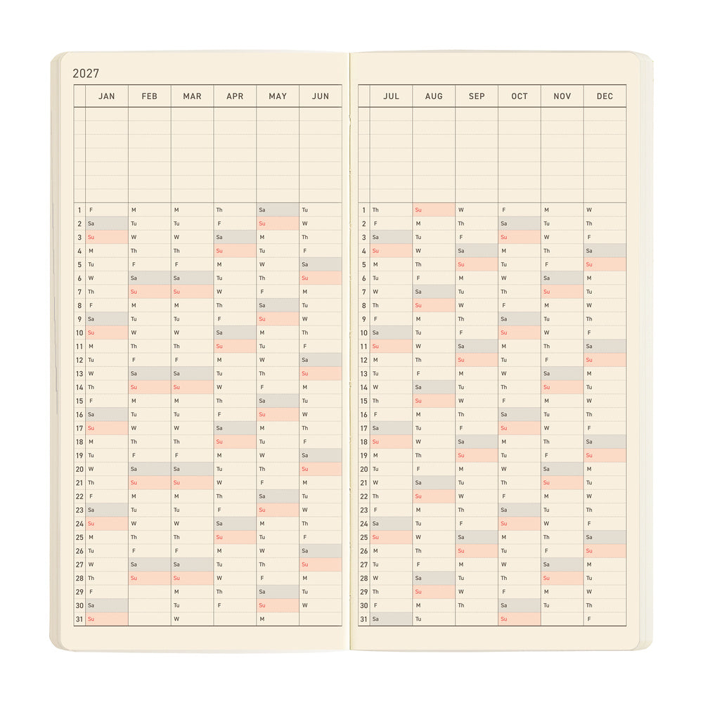 Hobonichi Techo Weeks Mega 2027 - Sneaker: Lime Green