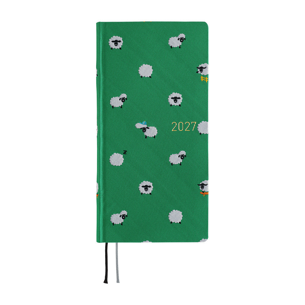Hobonichi Techo Weeks Mega 2027 - Bow & Tie: Sheep Sheep Sheep