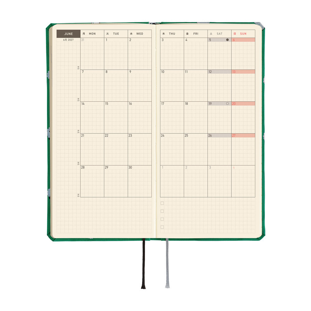 Hobonichi Techo Weeks Mega 2027 - Bow & Tie: Sheep Sheep Sheep