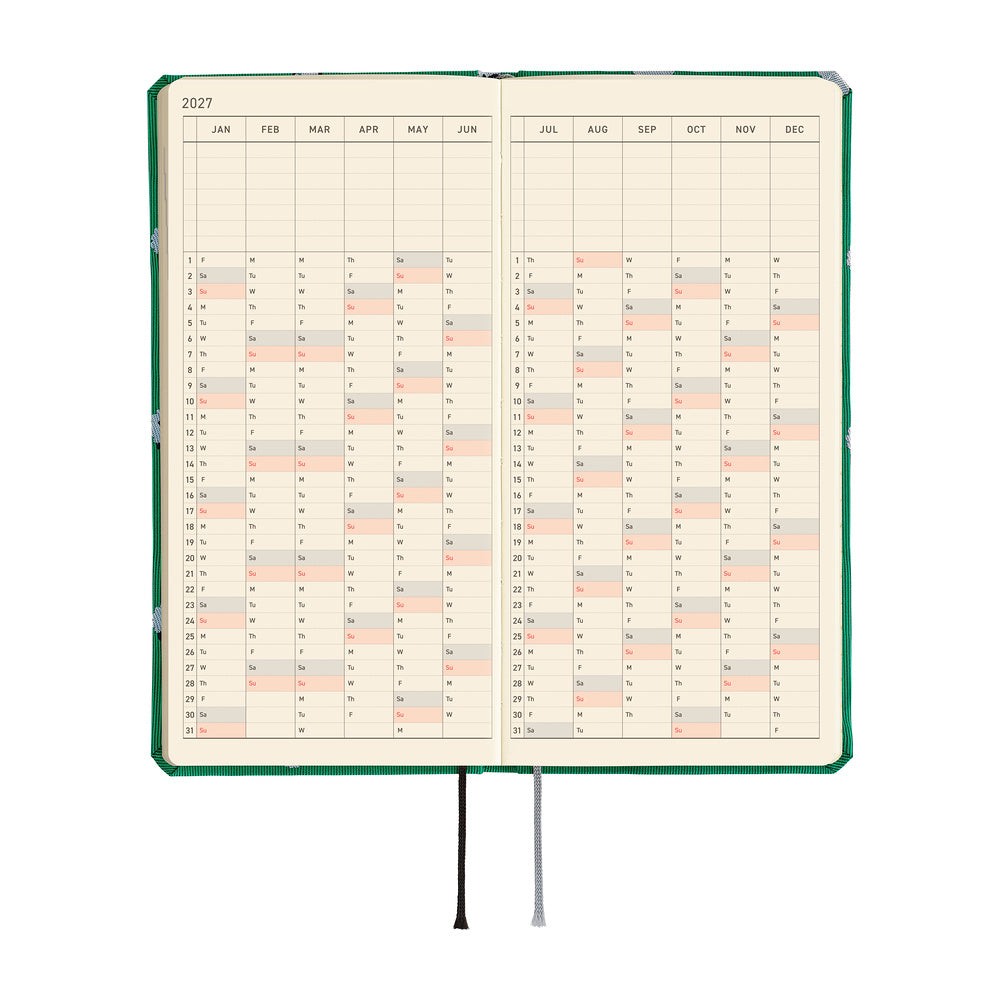 Hobonichi Techo Weeks Mega 2027 - Bow & Tie: Sheep Sheep Sheep