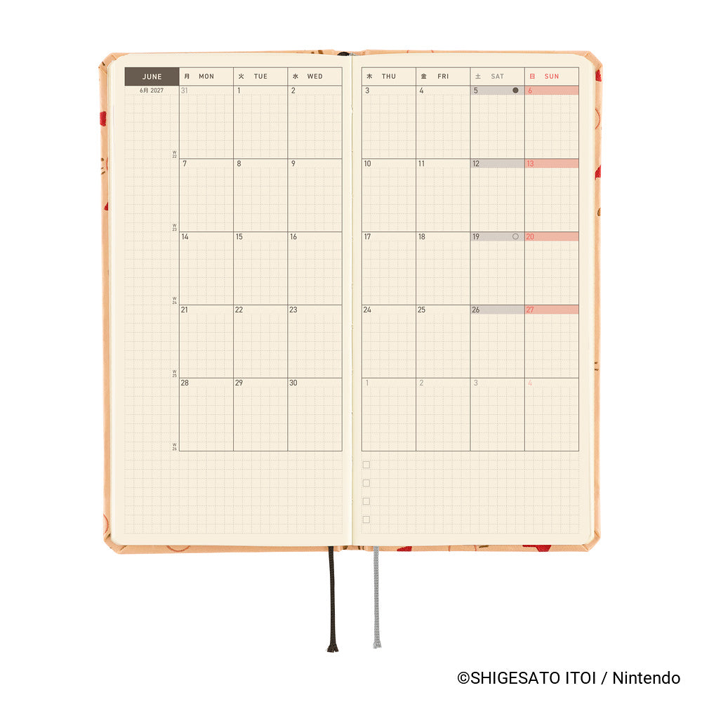 Hobonichi Techo Weeks 2027 - MOTHER: Mr. Saturn Pattern